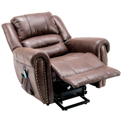Faux Leather Heated Massage Chair