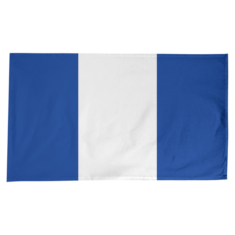 Mélange de coton rayé Nappe, Bleu / Blanc / Bleu