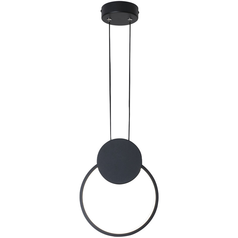 Luminaire suspendu noir à 1 lumière Donterius