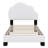Upholstered Platform Bed With Cloud-Shaped Headboard