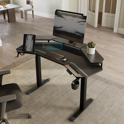 63"Modern Wing-Shaped Standing Desk