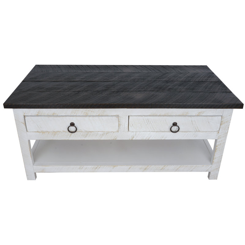 Monarrez Solid Wood Coffee Table
