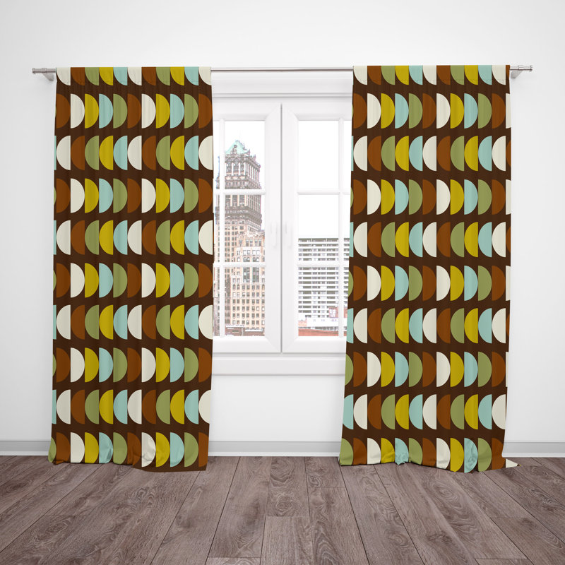 Semi Sheer Curtain Pair, 20" W x 82" L