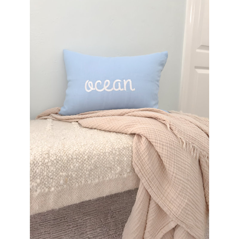 Oreiller en lin Ocean Knot, Duvet synthétique