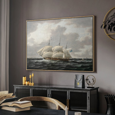 Vintage nautique-CLxxv - impression sur toile tendue