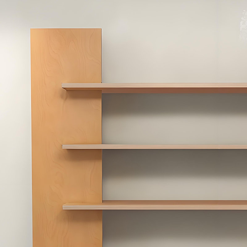 Bibliothèque durable et tendance, (5 tablettes) H 70,8 po x l 39,3 po x P 15,7 po, Brun