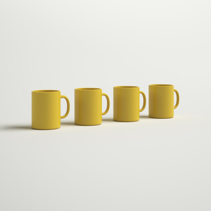 Plainfield Stoneware Coffee Mug, Yellow