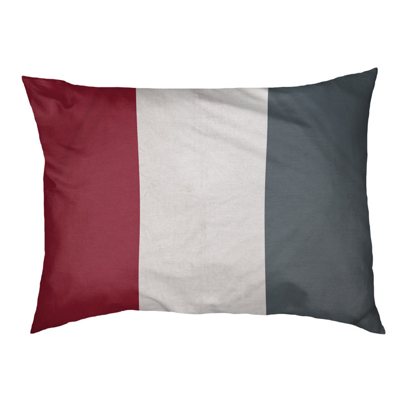 Coussin d'extérieur pour chien Florida Tribe, Très grand (l 50 po x P 40 po x H 7 po), Red/White/Grey