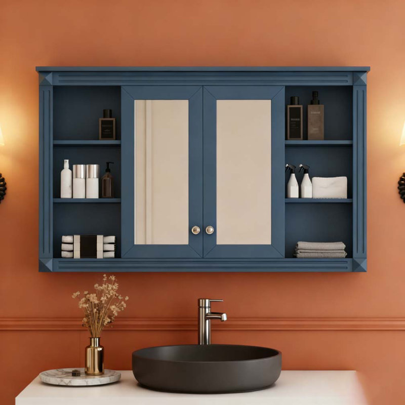 Armoire de toilette avec miroir 47 po