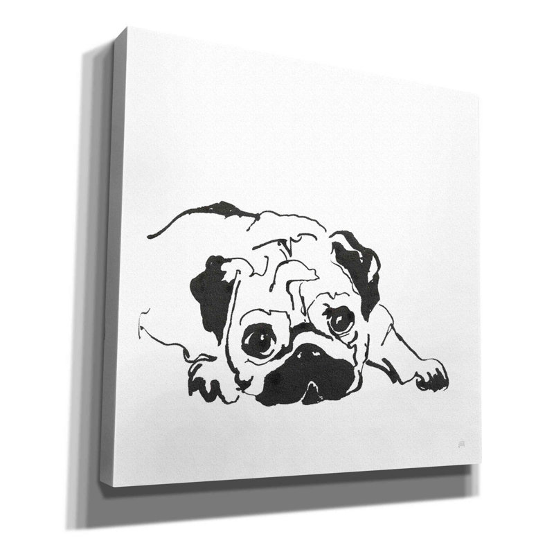 Line Dog Pug II, H 18 po x l 18 po x P 0,75 po