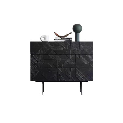 Armoire d'appoint en noyer noir de style ancien