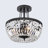 Single 3-light semi-recessed ceiling light 11.8” Finis