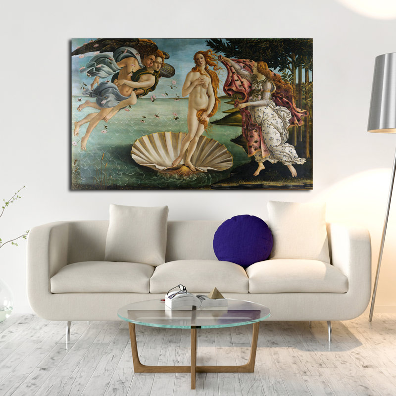 «La naissance de Vénus», reproduction d'art sur toile tendue, H 16 po x l 24 po x 1,5 po