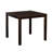 Transitional Style Dining Table Set. Square Shape Table Slat Back Chair Dining Room