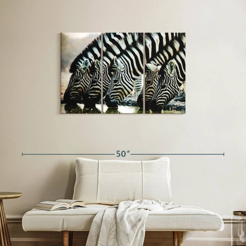 Brampt Scheveningen Zebras, 24" H x 38" W