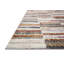 Tapis ivoire / gris / brun en polyester tissé à la machine Pyper-1420129911