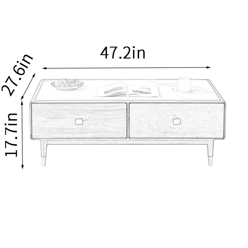 Black walnut rock table