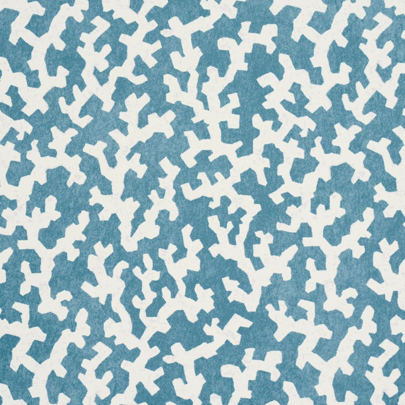 Schumacher X Veere Grenney Folly Wallpaper, Marine