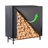 True & Tidy Waterproof and Outdoor Firewood Rack with Cover 4ft