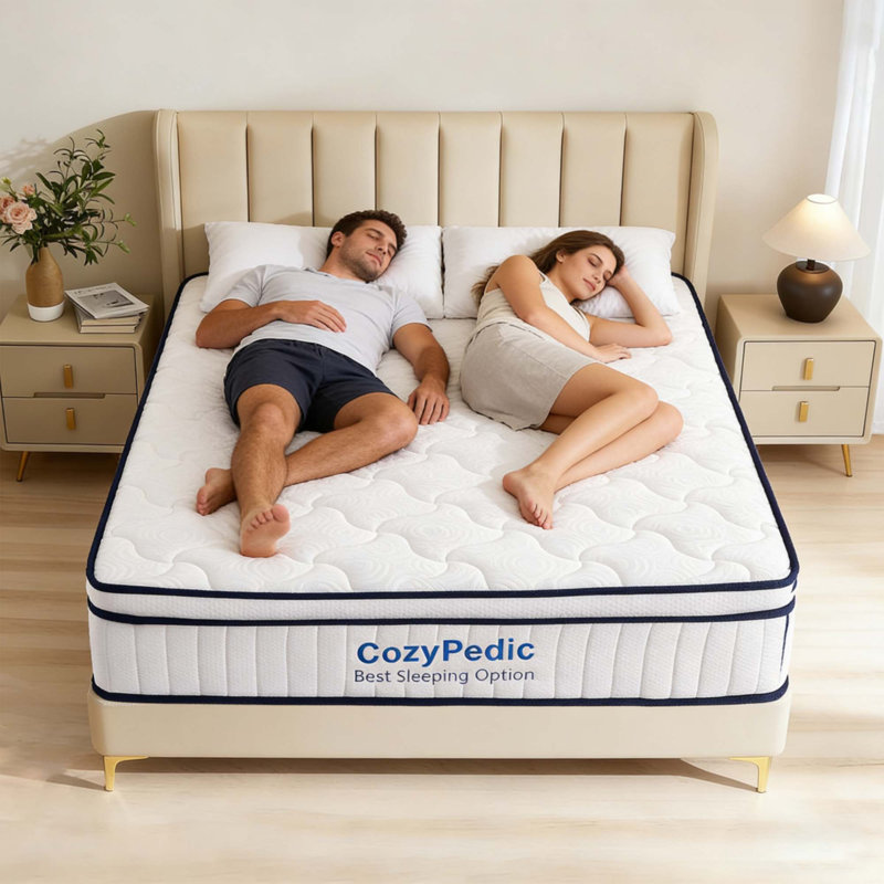 10 Inch King Size Medium Firm Mattress, King, 10"