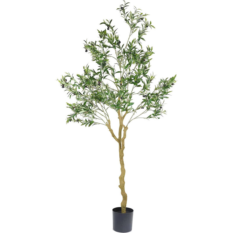 Arbre de 84 po en olivier artificiel en pot