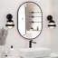 Metal Oval Mirror