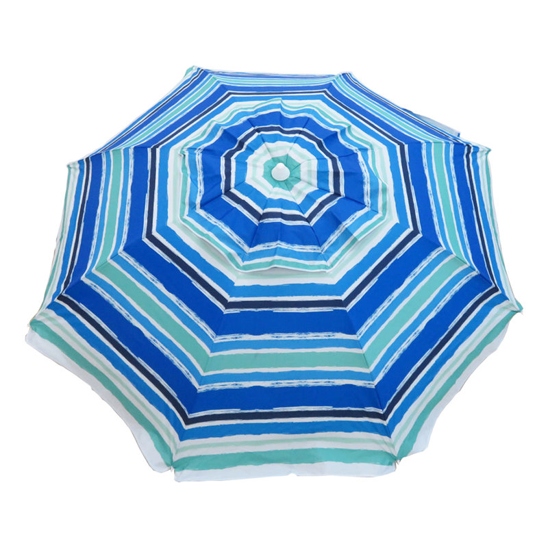 84'' Tilt Beach Umbrella, Blue/Green