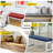 Bench cushion,High-resilience foam cushion with removable, washable cover and tie-back straps. Suitable for various indoor settings including sofas, shoe cabinets,48" x 18" x 3",White-1457777674-1456491119