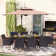 Rectangular 8 - Person 84" Long Dining Set with Cushions