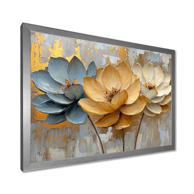 Morgayne Golden Succulent Bloom In The Arid II - Succulent Wall Art