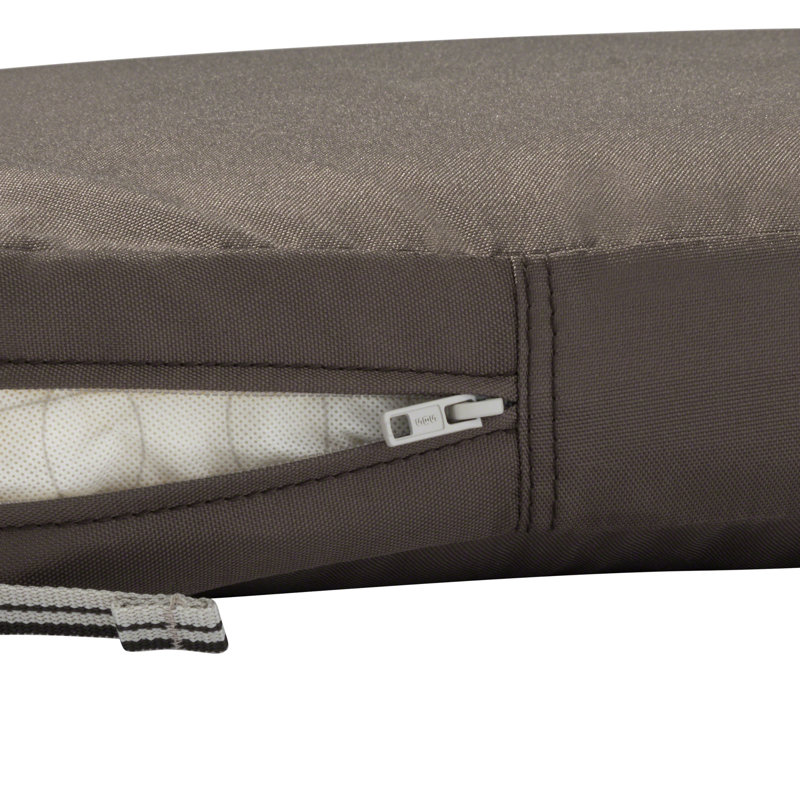 Jaylon Outdoor 4'' Cushion Cover, 4" H x 23" W x 20" D, Dark Taupe