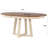 Carmavy Round Extendable Solid Wood Pedestal Dining Table-1777499329