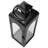 Black Metal Hurricane Lantern with Clear Glass Panels-687796017-706810199