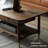Modern Black Walnut Rectangular Coffee Table
