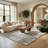 Rug Branch Alinda Collections Abstract Cream Indoor Area Rug-1003270473