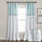 Linen Button Botanical Garden Cotton Blend Semi Sheer Curtain Single Panel-1248174319