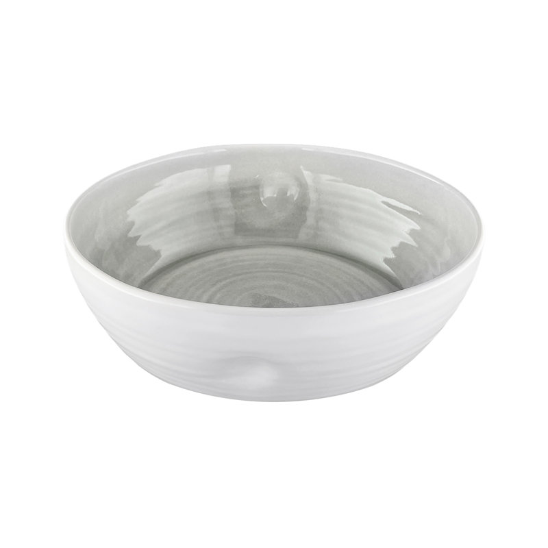 Bol de service en grès Canvas Home, Gris