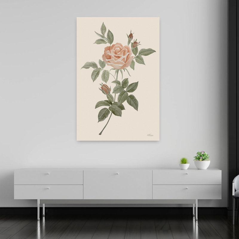 Art antique, rose antique classique rétro, H 60 po x l 40 po