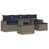 Coussin bleu marine / structure grise est en rupture de stock