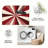 Retro Sunburst Red carpet-easy to clean, machine-washable, soft and comfortable; suitable for door mats, kitchens, living rooms, bedrooms, corridors, and laundry areas. Easy to clean, durable carpet for home decoration.-129132130