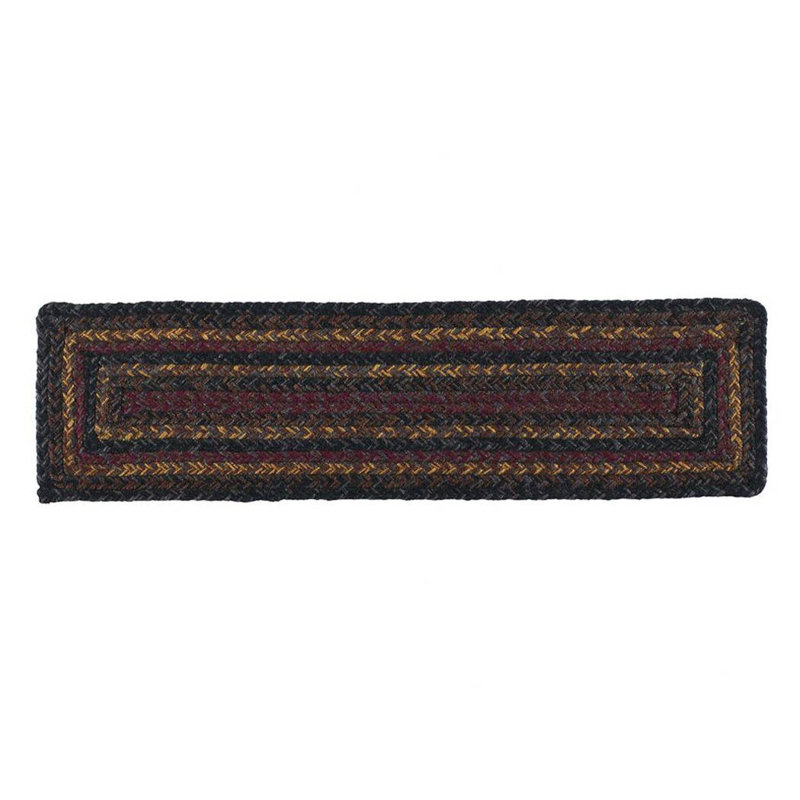 Tapis Fredrich, Noir / brun / rouge / gris