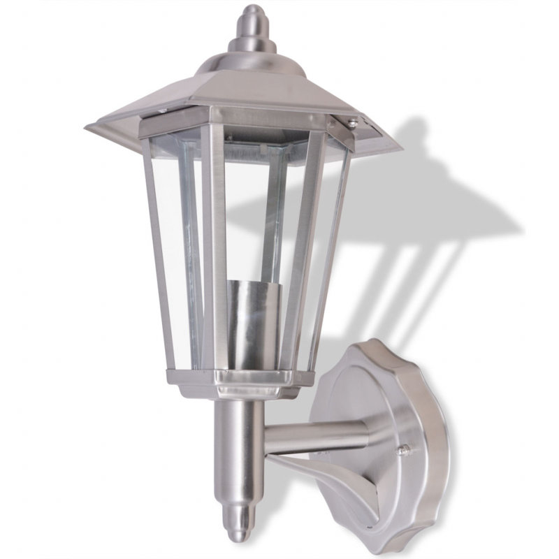 Amirah 33cm H Outdoor Wall Lantern, Silver