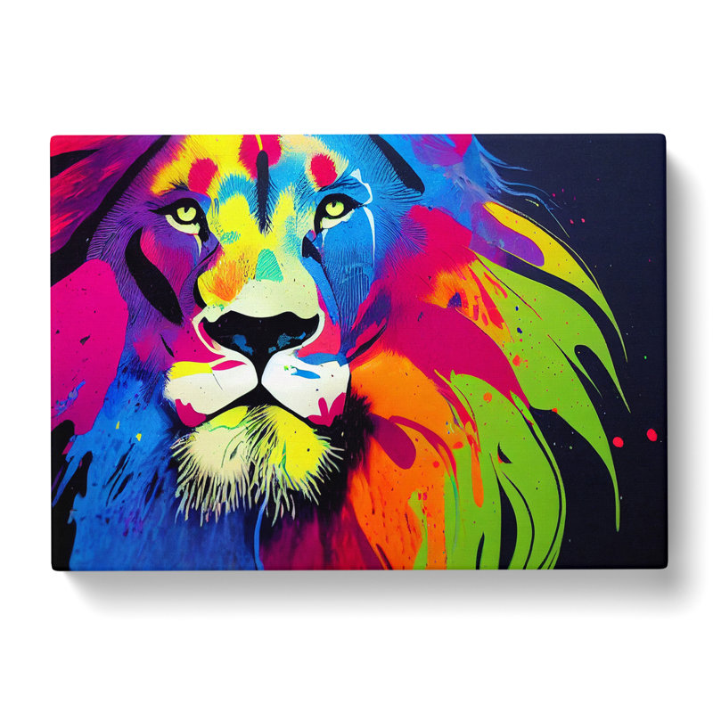Lion Splash Vol.8 Abstract - Wrapped Canvas, 35cm H x 50cm W x 3cm D