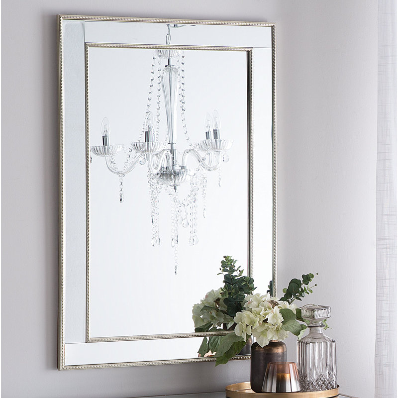 Caspar Flat Wall Mirror, 91cm H x 61cm W