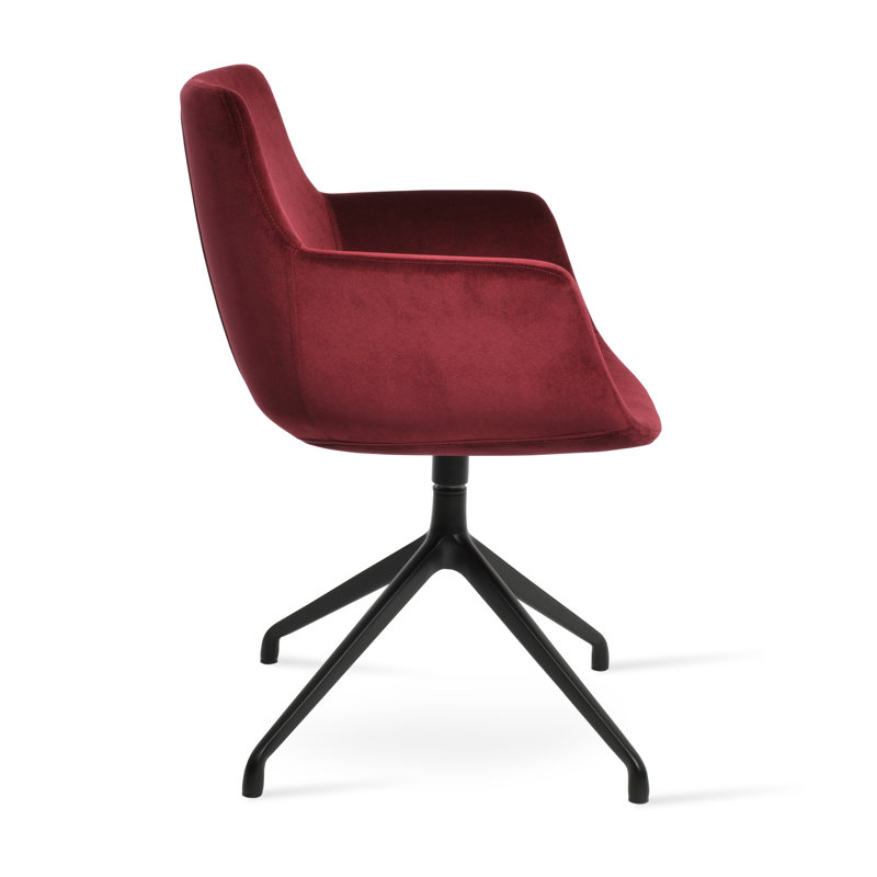 Fauteuil Bottega, Cerisier, Noir