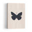 Silhouette de papillon sombre, style minimaliste rustique abstrait, paysage de papillons, art mural nature-1363744710