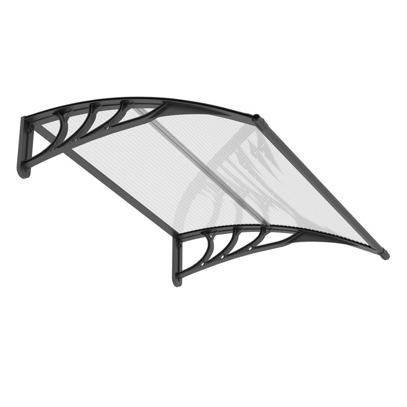 GUANSU-CN Polycarbonate Cover Retractable Door / Window Awning, 90x150 cm