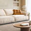 Coussin modulaire beige en polyester-2032066889