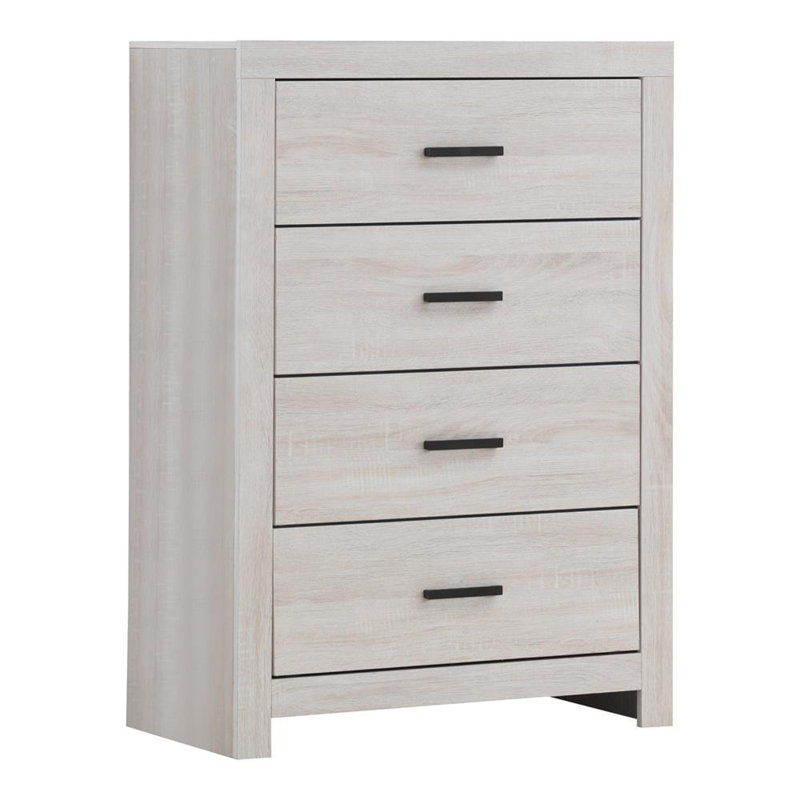 Alferetta 4 Drawer 31.5'' W Chest, Coastal White