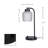 Prismatic 1-Light Desk Lamp - Black
